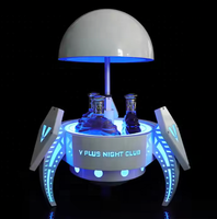 Discothèque debout libre ascenseur automatique grande capacité espace métal vin bière support affichage LED bouteille présentateur lumière seau à glace