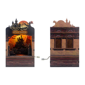 Yiyu Vente en gros DIY <span class=keywords><strong>Boîte</strong></span> <span class=keywords><strong>à</strong></span> <span class=keywords><strong>musique</strong></span> en bois 3D <span class=keywords><strong>à</strong></span> manivelle avec lumière LED pour cadeau de garçon en stock - Product Image 3