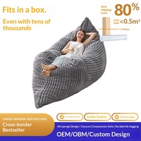 Grenzüberschreitendes Modernes Design Vakuum-Kompressions-3-in-1 Rechteckiger Cord-Sitzsack Abnehmbar Waschbar Abnehmbares Sofa