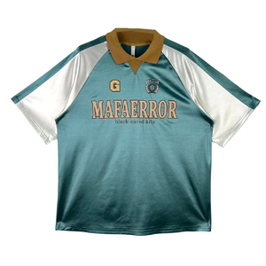 Vintage Letter Print Striped Short Breathable Quick Dry V-neck Anti-UV T-Shirt Unisex Teenagers Spring Autumn New Trendy Sports - Product Image 2
