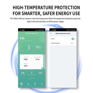TOMZN TOB1S-63M TUYA Smartlife WIFI interruttore intelligente interruttore telecomando sopra/sotto tensione protezione corrente temperatura - Product Image 3