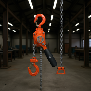 Polipasto manual de cadena Weston de 1/4 tonelada y 5 m, naranja, equipo de elevación para construcción - Product Image 2