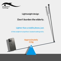 Bâton de marche Qingsha Technology en fibre de carbone ultra-léger antidérapant anti-chute pour personnes âgées, randonnée en plein air, alpinisme