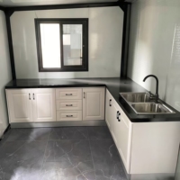 Maison préfabriquée extensible personnalisée en conteneur de 20 pieds ou 40 pieds, cuisine en acier léger, maison portable de luxe, Casas Prefabricadas