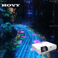 Projecteur holographique 3D interactif HOVY avec écran LCD et télécommande portable pour salles de banquet