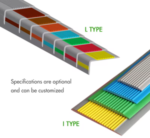 Trong nhà ngoài trời bước/CẦU THANG/CẦU THANG góc lực kéo treads cầu thang nosing cạnh không trượt TRIM Dải bảo vệ - Product Image 3