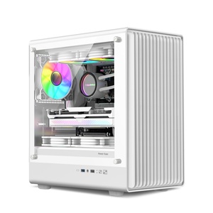 OEM Custom Mid Tower Настольный ПК корпус стеклянный белый корпус для ПК ЦП шкаф MATX охлаждающий игровой компьютерный шкаф - Product Image 1