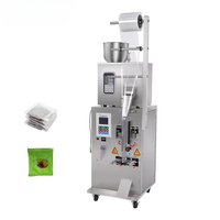 Machine d'emballage automatique multifonctionnelle AMSK 1-100g pour sachets de poudre, thé, café, avec scellage arrière, pour films plastiques/papiers en rouleaux
