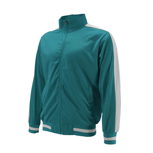Survêtement en coton et Nylon à rayures réfléchissantes pour homme, ensemble de 2 pièces, survêtement de jogging à fermeture éclair - Product Image 5