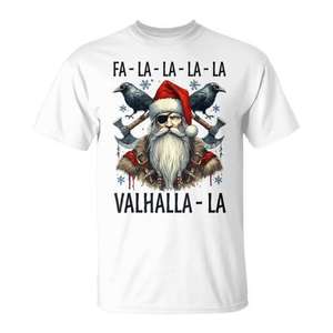 Camiseta Fa La La Valhalla Odin Santa Viking Navidad Nórdica - Product Image 1