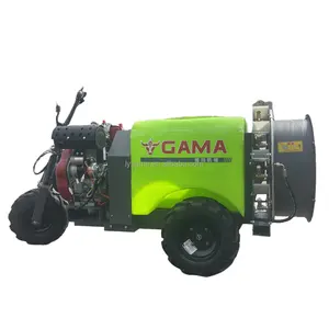 300L machine farm pesticide sprayer three wheeled diesel self-propelled air blast sprayer orchard sprayer