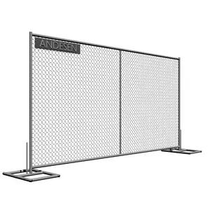 Pannello di recinzione temporaneo Standard americano sostenibile personalizzato per recinzione da costruzione
