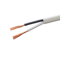 VDE-Zulassung 2 Adern 2x16/0,2mm H03VVH2-F sauerstoff freies Kupfer Schlank Flexibles elektrisches Stromkabel Draht als geführtes Flach kabel