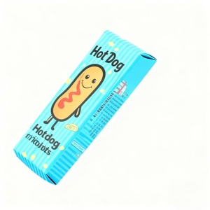 Tùy chỉnh kích thước nhiều thiết kế phân hủy sinh học thân thiện với môi cấp thực phẩm Hotdog Ngô con chó ăn vặt hộp giấy pho mát dính bánh sandwich - Product Image 2