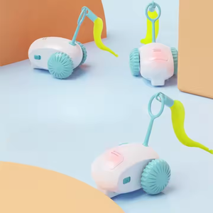 Jouet de course intelligent rechargeable, nouveau produit pour animaux de compagnie pour chats et chiens, télécommande, plume, jouet interactif et de mouvement pour animaux de compagnie - Product Image 4