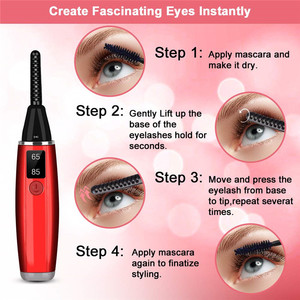 Rehausseur de cils électrique portable en silicone à 360 degrés, chauffant avec écran LCD, pour lifting des cils, marque privée, économique et très demandé - Product Image 6