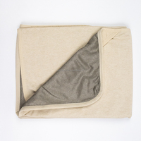 Couverture en coton anti-ondes électromagnétiques 100% fibres d'argent, protection Faraday RF, couvre-lit
