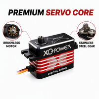 Servo Brushless Impermeabile a Basso Profilo con Cassa in Alluminio da 27mm 25KG XQ-BLS325 Programmabile per Auto RC 1/10 XQ-POWER 8.4V Nuovo