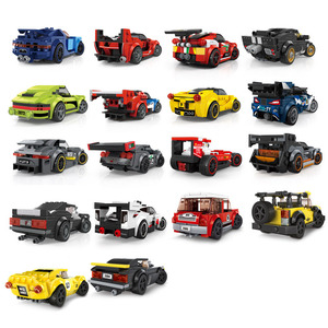 Wange 2870-2891 Série Racing Blocs de Construction Petites Particules Jouets DIY Voitures de Sport en Plastique ABS pour Stand de Marché Nocturne - Product Image 4