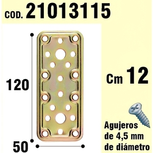 Supporto in legno per piastra bichromata 50x120 mm. - Product Image 1