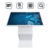 Kiosco de Información con Pantalla Táctil Todo en Uno de 43 Pulgadas, Color Blanco, Android 11.0/12.0, para Ferias Comerciales y Exposiciones