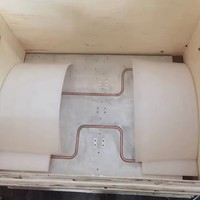 Plaque froide tubulaire en cuivre personnalisable série 6000 plaques de refroidissement par eau caloducs intégrés pour les véhicules électriques pliage/coupe/soudage