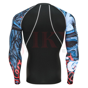 เสื้อรัดกล้ามเนื้อสำหรับผู้ชาย ยี่ห้อ Custom Gi Bjj Rashguards สำหรับกีฬายิวยิตสู ชกมวย ฟิตเนส เพาะกาย - Product Image 2