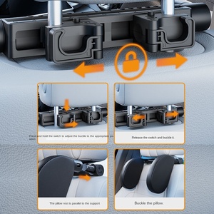 <span class=keywords><strong>Reposacabezas</strong></span> de cuero ajustable para <span class=keywords><strong>coche</strong></span>, suministros creativos para el Interior del <span class=keywords><strong>coche</strong></span>, lado a <span class=keywords><strong>niños</strong></span>, viaje, sueño, almohada para el cuello en forma de U, ajuste Universal - Product Image 4