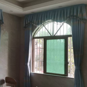 Lino FR Hotel utiliza tela de cortina opaca de poliéster 100% flocado - Product Image 3