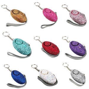 Accessoires de protection d'urgence en strass pour la défense personnelle, fournitures en vrac, ensemble d'alarme de sécurité pour femmes, porte-clés de défense personnelle - Product Image 5