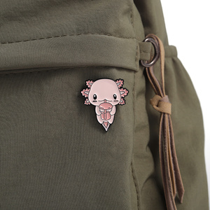 Dieren Broche Grappig Roze Schattige Salamander Metalen Badge Kleine Gift Groothandel Broches Voor Kleding Reversspeldjes En Badges Pet Pin - Product Image 3