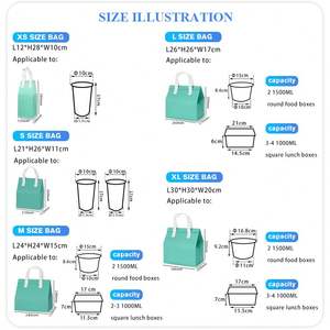Bolsas Térmicas Desechables para Alimentos, Bolsas Refrigerantes de Tela No Tejida con Logotipo Impreso, Impermeables, Seguras para Alimentos, para Llevar Leche, Té, Café, Pasteles - Product Image 4