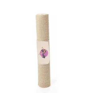 Изготовленный На Заказ Экологичный коврик для йоги из натурального каучука, льна, конопли, хлопка