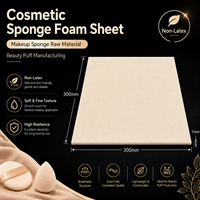 Feuille de mousse cosmétique non-latex 300x300mm, matière première pour la fabrication de houppettes de maquillage