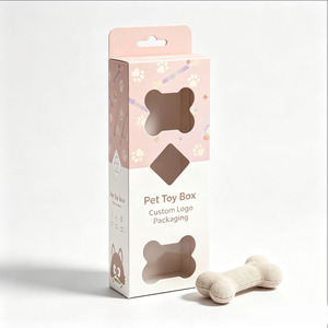 Custom Logo <b>Window</b> Pet Toy Retail Paper Box Color Printed Cardboard Display Box for Dog Cat Toy Packaging Wholesale - Product Image 4