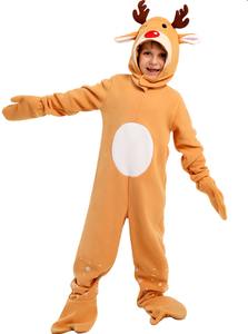 Costume da Alce <span class=keywords><strong>Natalizio</strong></span> per Bambini Luolan - Balaclava e Guanti Inclusi, Unisex, per Feste, Spettacoli e Giochi di Ruolo - Product Image 6