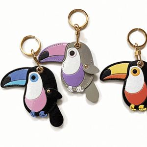 Pu Toucan-Shaped <b>Bag</b> Purse <b>Charm</b> Tote & Backpacks Leather Bird Keychain Pendant for Gifts - Product Image 1