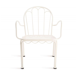 Fauteuil d'extérieur moderne en métal avec dossier en forme de pétale pour <span class=keywords><strong>jardin</strong></span>, balcon, cour arrière, meubles de patio - Product Image 1