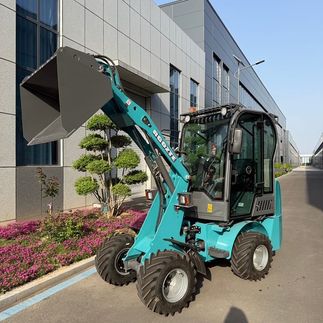 Mini Loader 0.8 Ton Load Capacity Front Wheel Loader Tiltable Cab Electric Compact Loader Featuring Motor Pump 0.3m Bucket