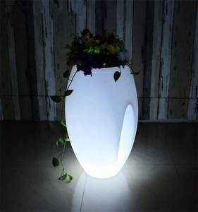 Colorfuldeco restaurante Bar Hotel interior mesa en forma de decoración lámpara de noche impermeable Mini macetas Led florero - Product Image 2