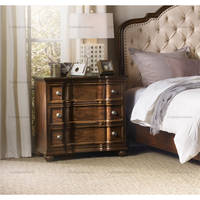 European Royal Antique Design Holzstruktur Schlafzimmer möbel Einfache Stil König Schlafzimmer-Sets