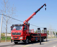 Grue de levage marine résistante à la corrosion, grue de camion avec une capacité de levage de 16 tonnes, disponible à la vente en usine