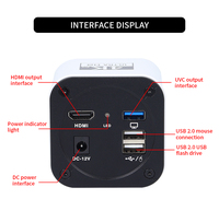 Microscopio Trinocular de Imagen 4K con Aumento Continuo, Iluminación LED, Precisión de 0.001MM, Ajuste Dioptrico 5D para PCB