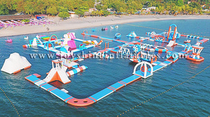 <strong>Floating</strong> Island Inflatable Float Water Park Interactive Construction Prices Trade Customize Factory Water Park - Product Image 5