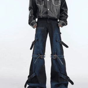 DiZNEW 2025 Mode Hommes Jeans Classique Casual Haute Qualité Denim Adoucissant <span class=keywords><strong>Crayon</strong></span> Pantalon Déchiré Décoration Poche Imprimée - Product Image 4