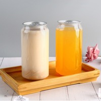Bouteille à Jus en Plastique Jetable Personnalisée avec Pompe, Couvercle Transparent, Étiquette pour Boissons, Bouchon de Qualité Alimentaire, Logo Personnalisé