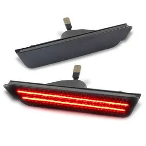 雪佛兰Camaro 2010-2015烟熏/透明/红色镜头盖红灯后发光二极管侧标记指示灯