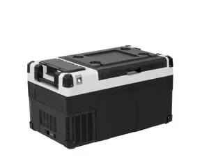 Alpicool E60รถตู้แช่แข็ง2.1cu ฟุต/60L พลังงานแสงอาทิตย์รถตู้เย็น DC 12V/24V สำหรับรถพ่วงรถบรรทุกรถ RV ตู้เย็นแบบพกพา