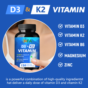Cápsulas de Vitamina D3 y K2 Directas de Fábrica para Fortalecer Huesos y Dientes con Cápsulas de Vitaminas - Product Image 5
