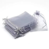 Wholesale Custom Size Drawstring Gift Bag Multicolor Sheer Mesh Pouch Jewelry Wedding Candy Lipstick Packaging Sachet Gift Pouch